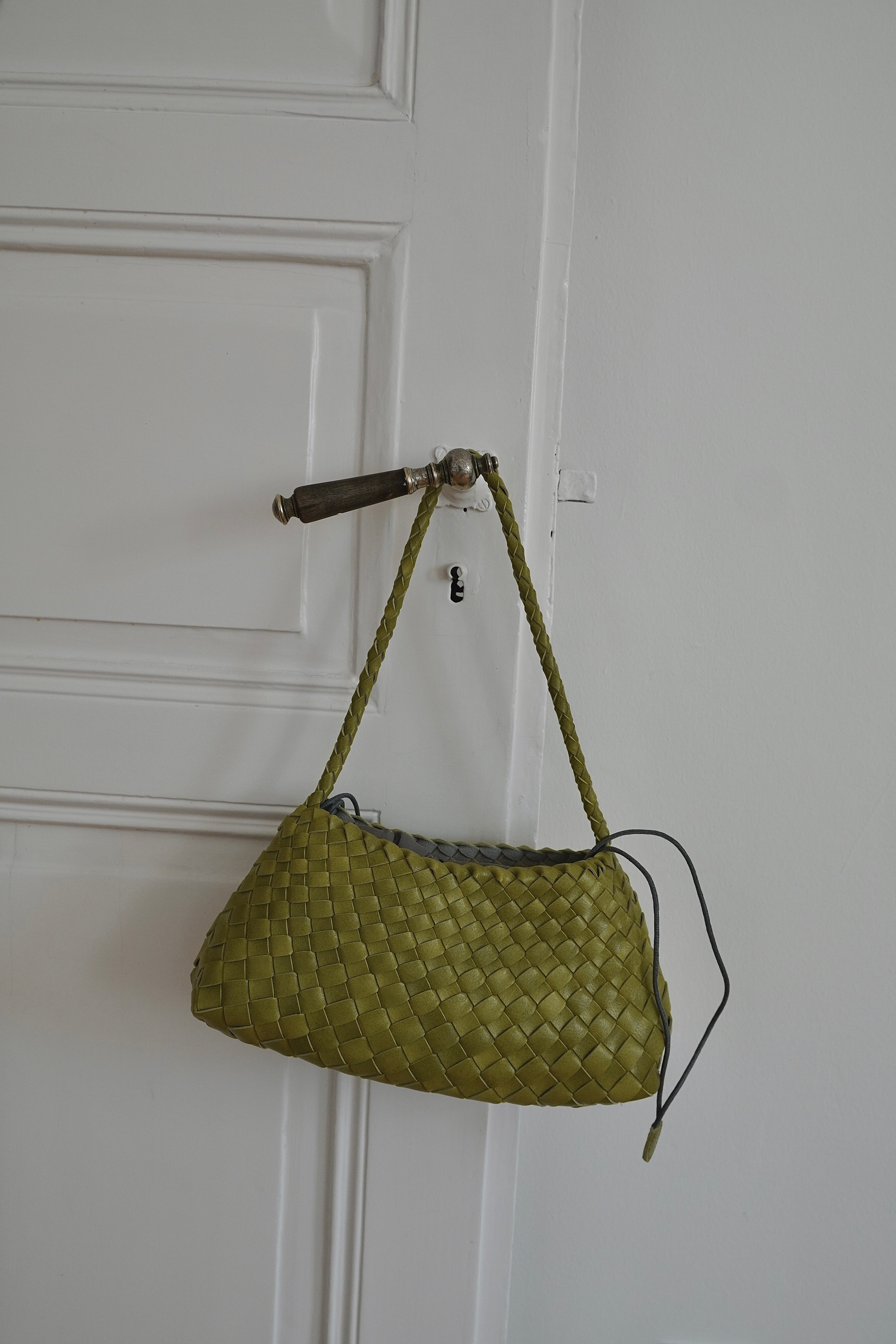 Green Vegan Leather Handbag