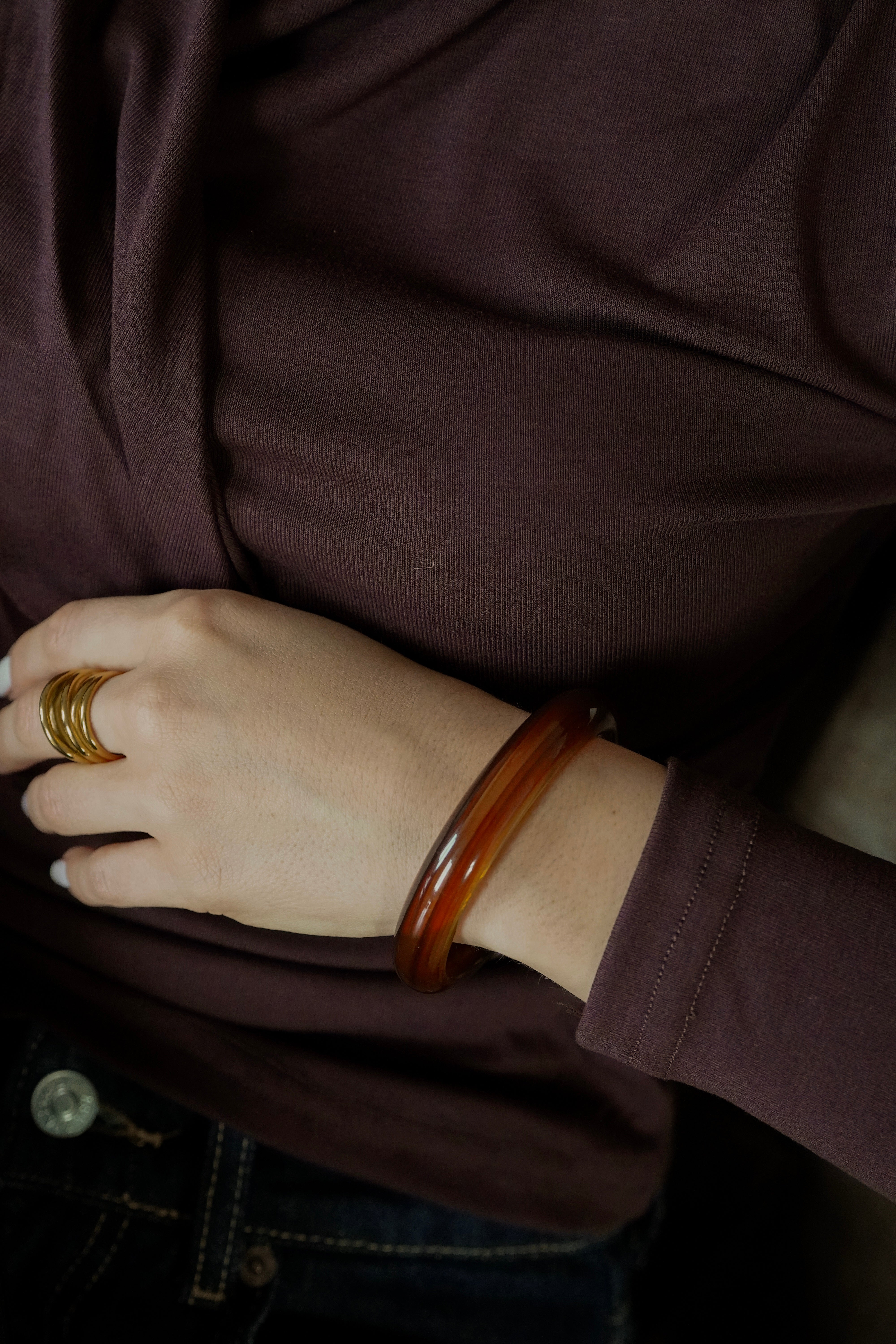 Resin Bangle Brown