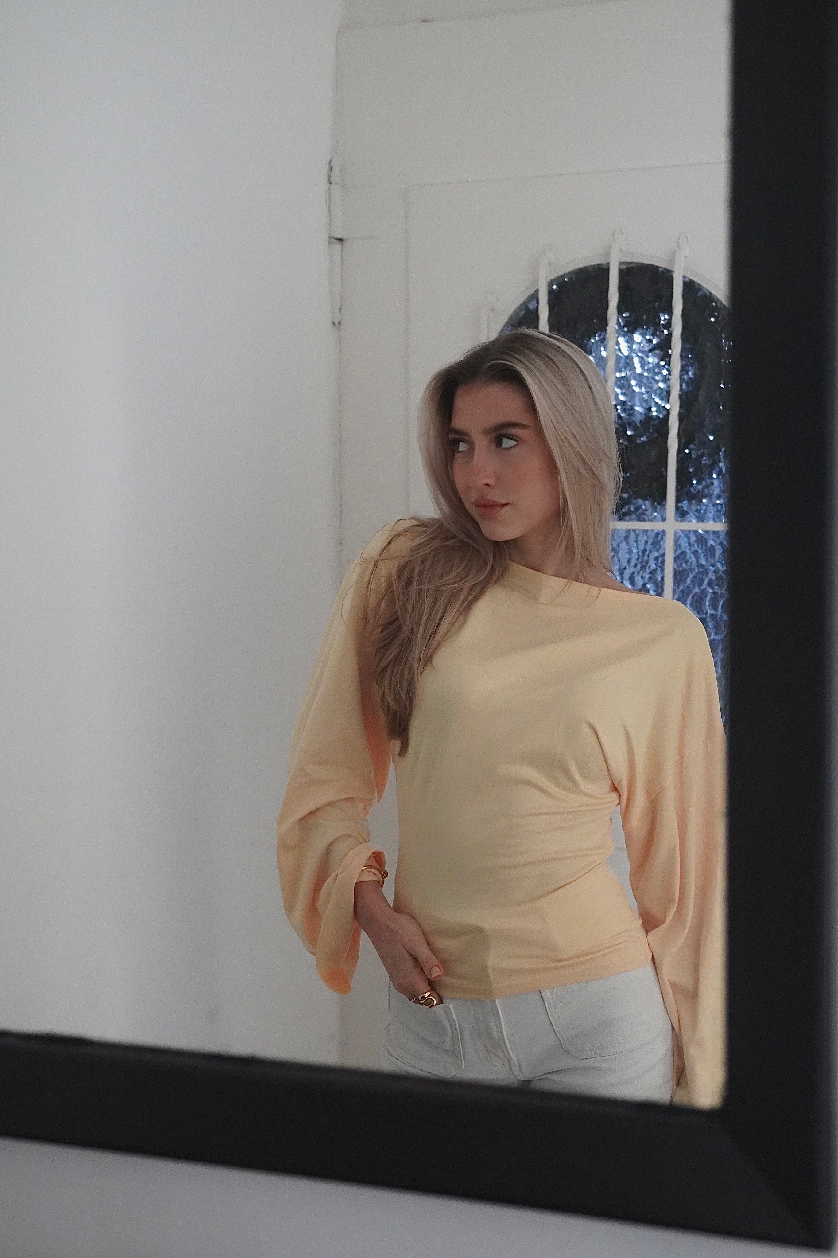 Soft Waistline Top Butter Yellow