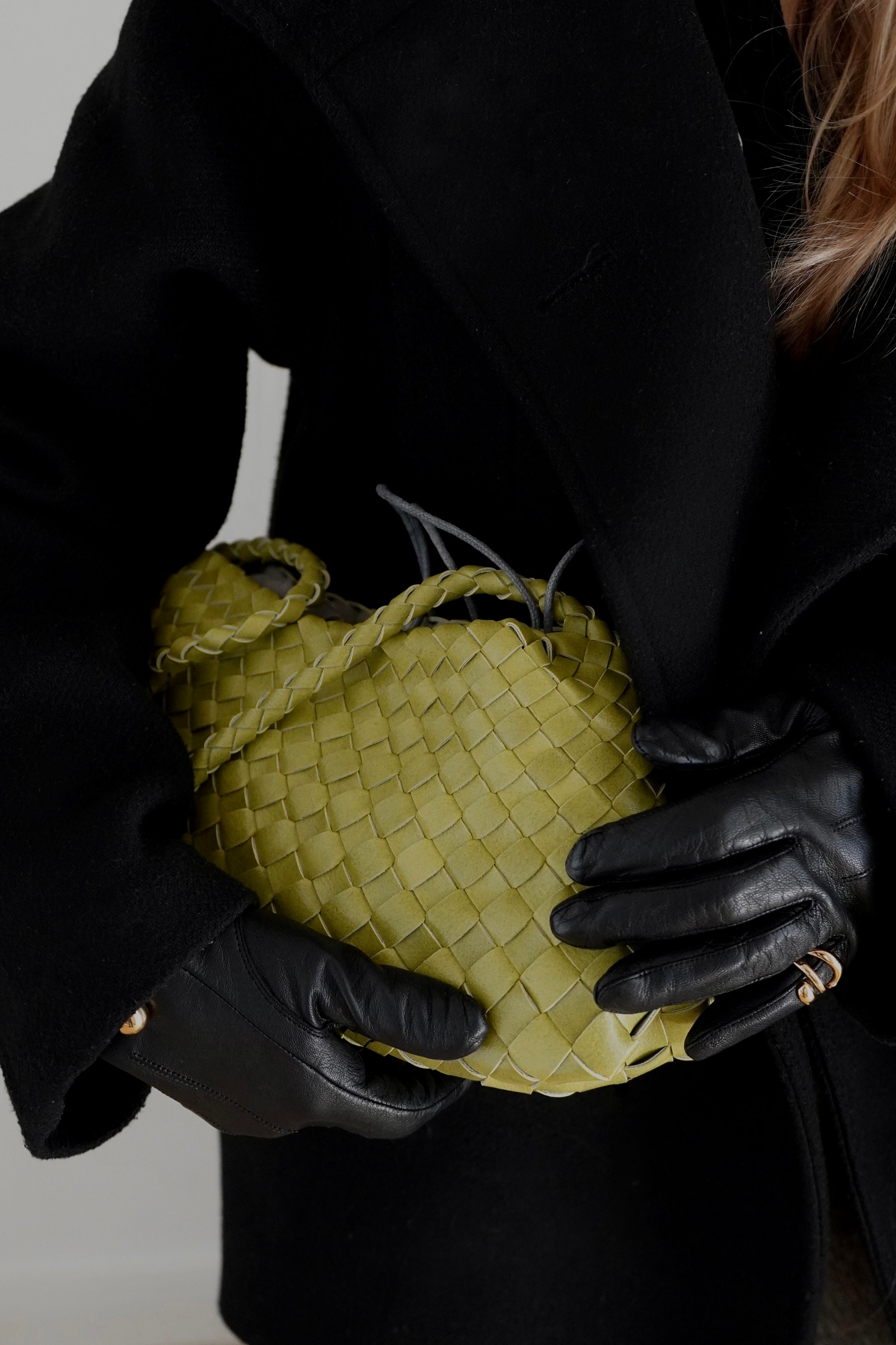 Green Vegan Leather Handbag