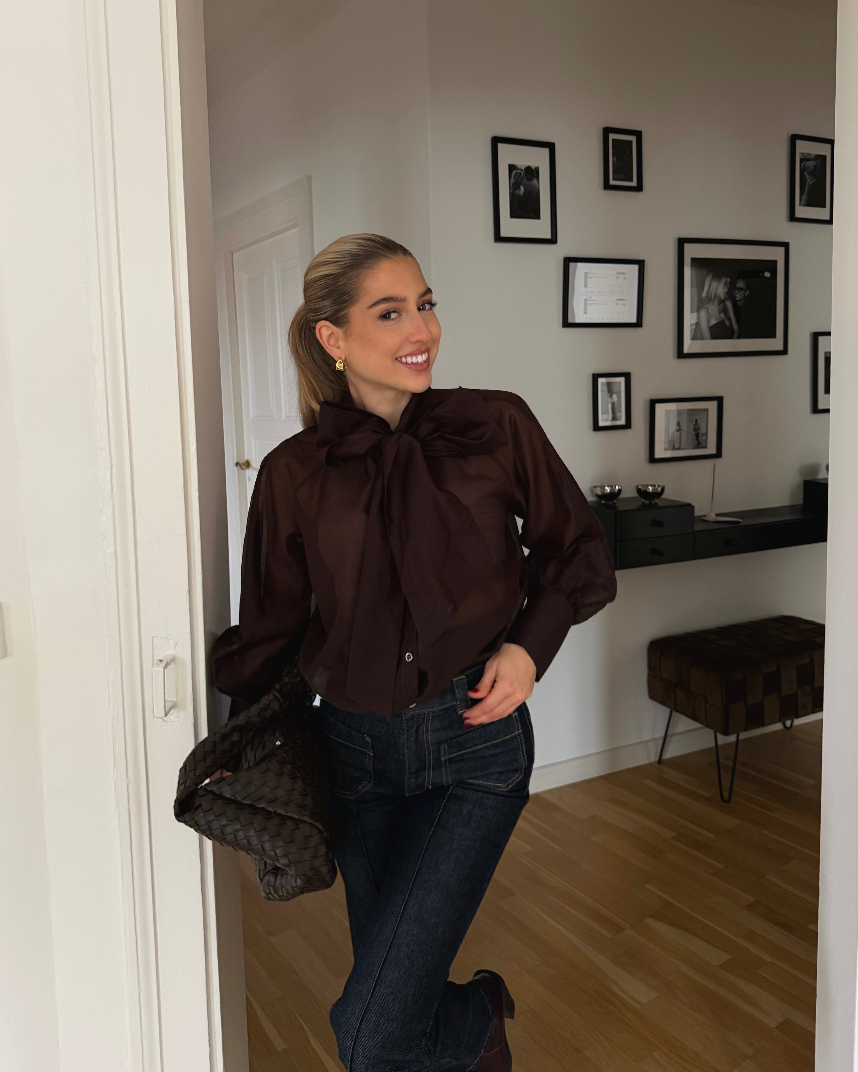 Voile Blouse Dark Chocolat