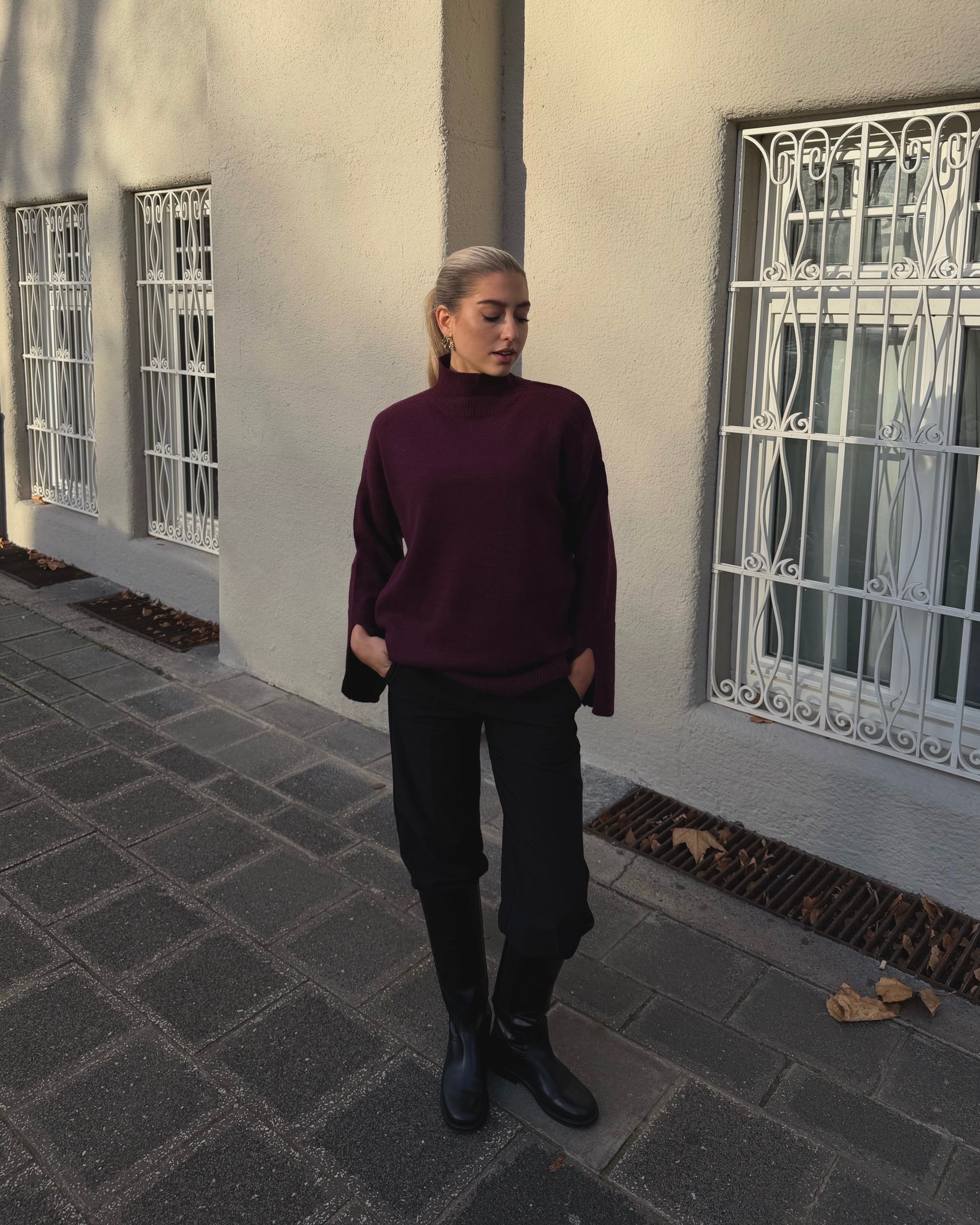 High Neck Soft Sweater